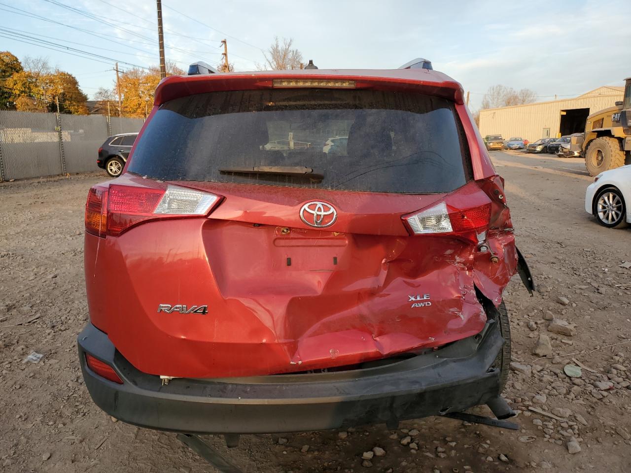 2014 Toyota RAV 4 VIN JTMRFREV1ED083341 Copart auction photo, rear end / front end damage thumbnail 6