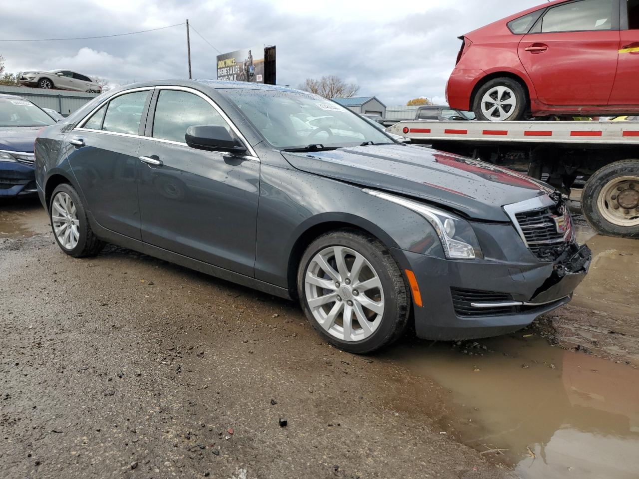 2018 Cadillac ATS VIN 1G6AE5RX3J0110855 Copart auction photo, front end damage thumbnail 4