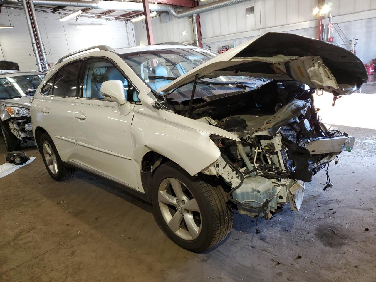 2014 Lexus RX VIN JTJBK1BA1E2461411 Copart auction photo, front end / side damage thumbnail 4