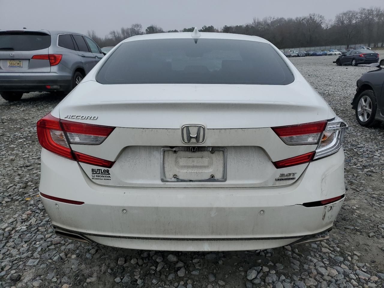 2022 Honda Accord VIN 1HGCV2F91NA013634 Copart auction photo, front end / rear end damage thumbnail 6