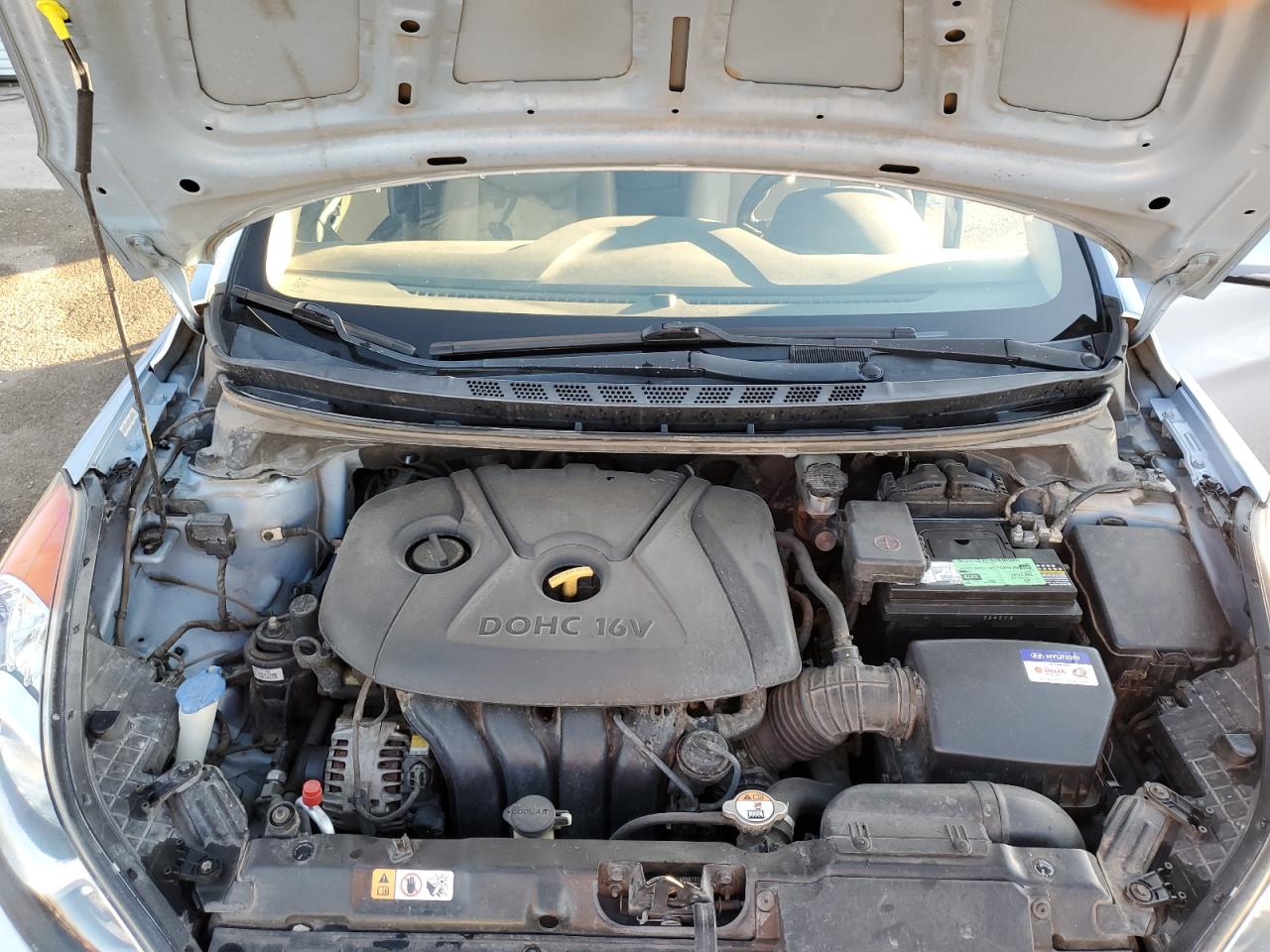 2013 Hyundai Elantra VIN KMHDH4AE2DU517970 Copart auction photo, rear end damage thumbnail 11