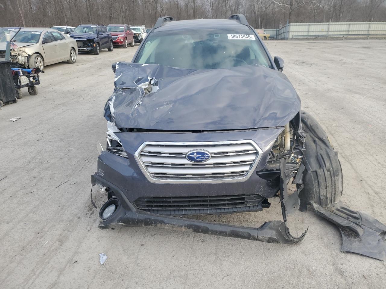 2017 Subaru Outback VIN 4S4BSAFCXH3330910 Copart auction photo, front end damage thumbnail 5
