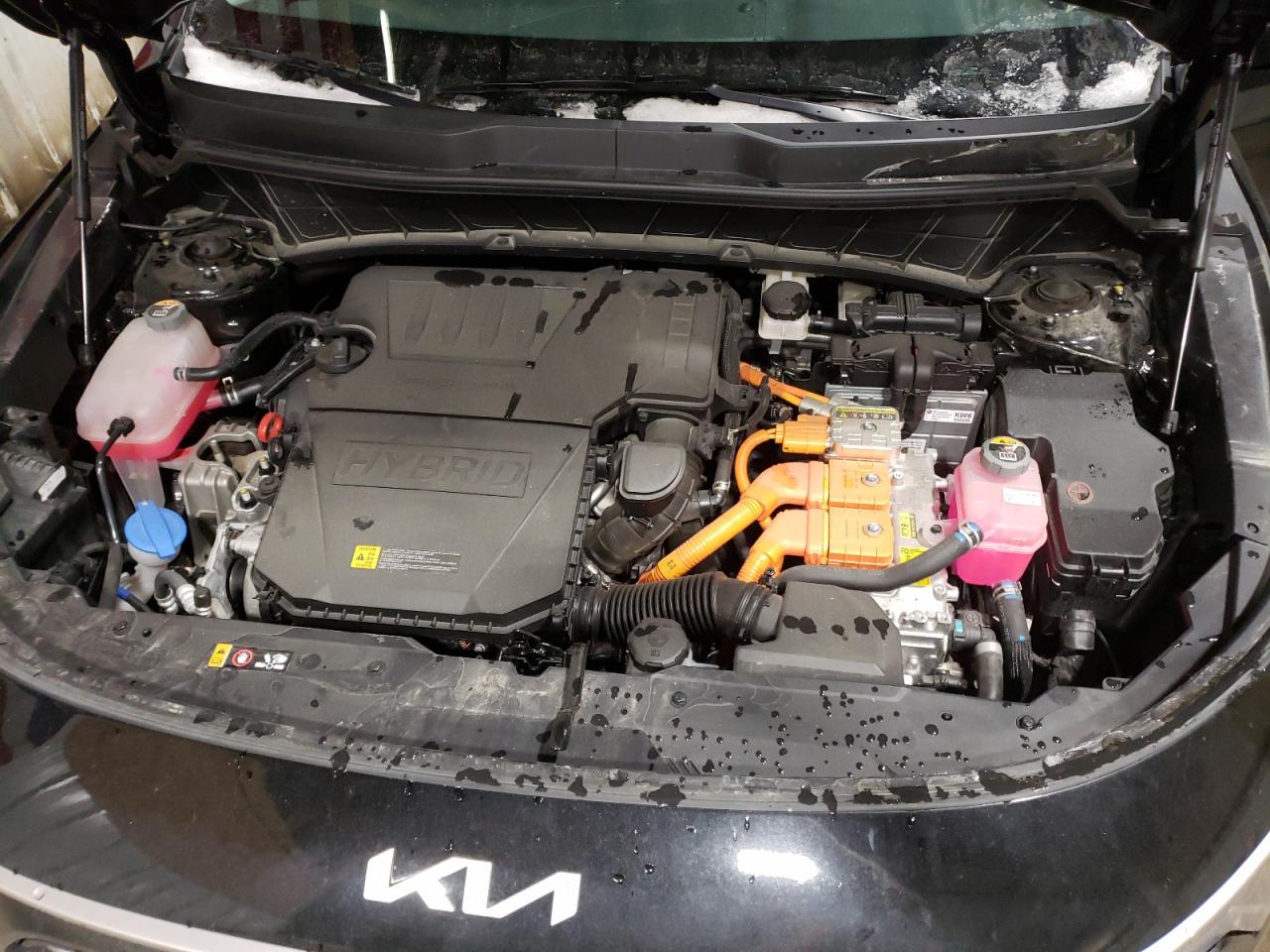 2023 KIA Niro VIN KNDCP3LE7P5116617 Copart auction photo, front end / undercarriage damage thumbnail 12