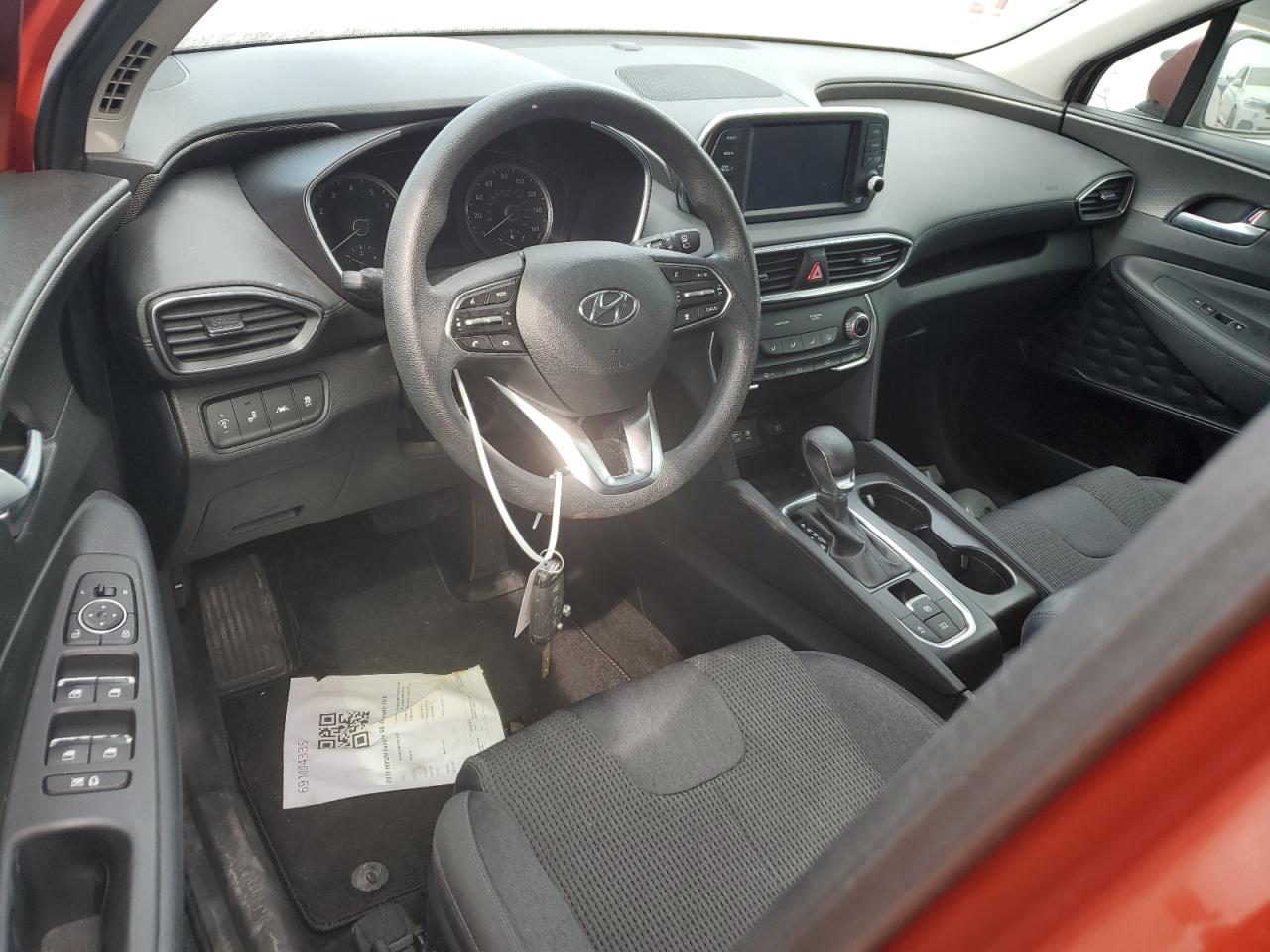 2019 Hyundai Santa Fe VIN 5NMS23AD0KH111852 Copart auction photo, water/flood / rear end damage thumbnail 8
