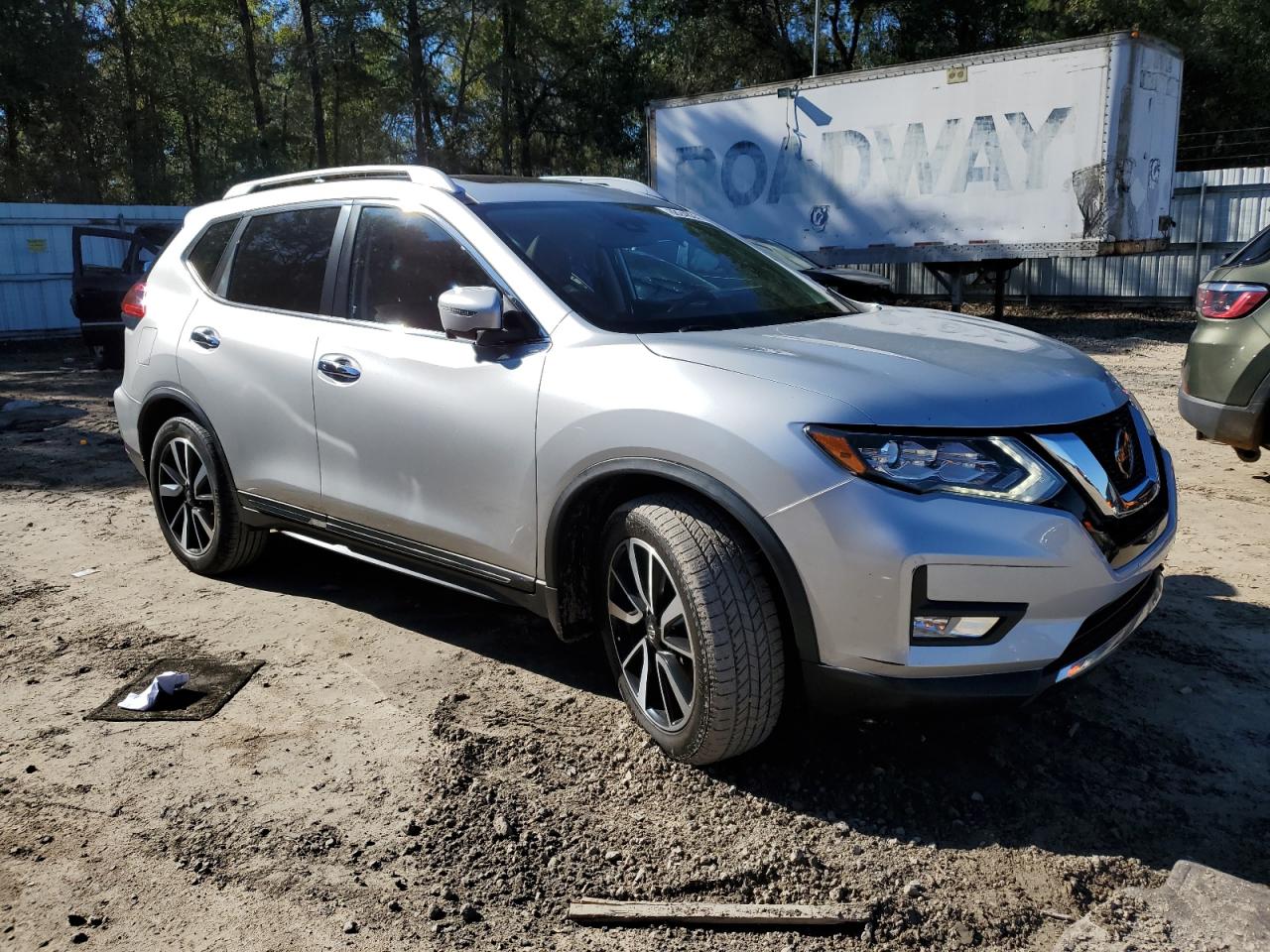 2018 Nissan Rogue VIN JN8AT2MT1JW485733 Copart auction photo, side damage thumbnail 4