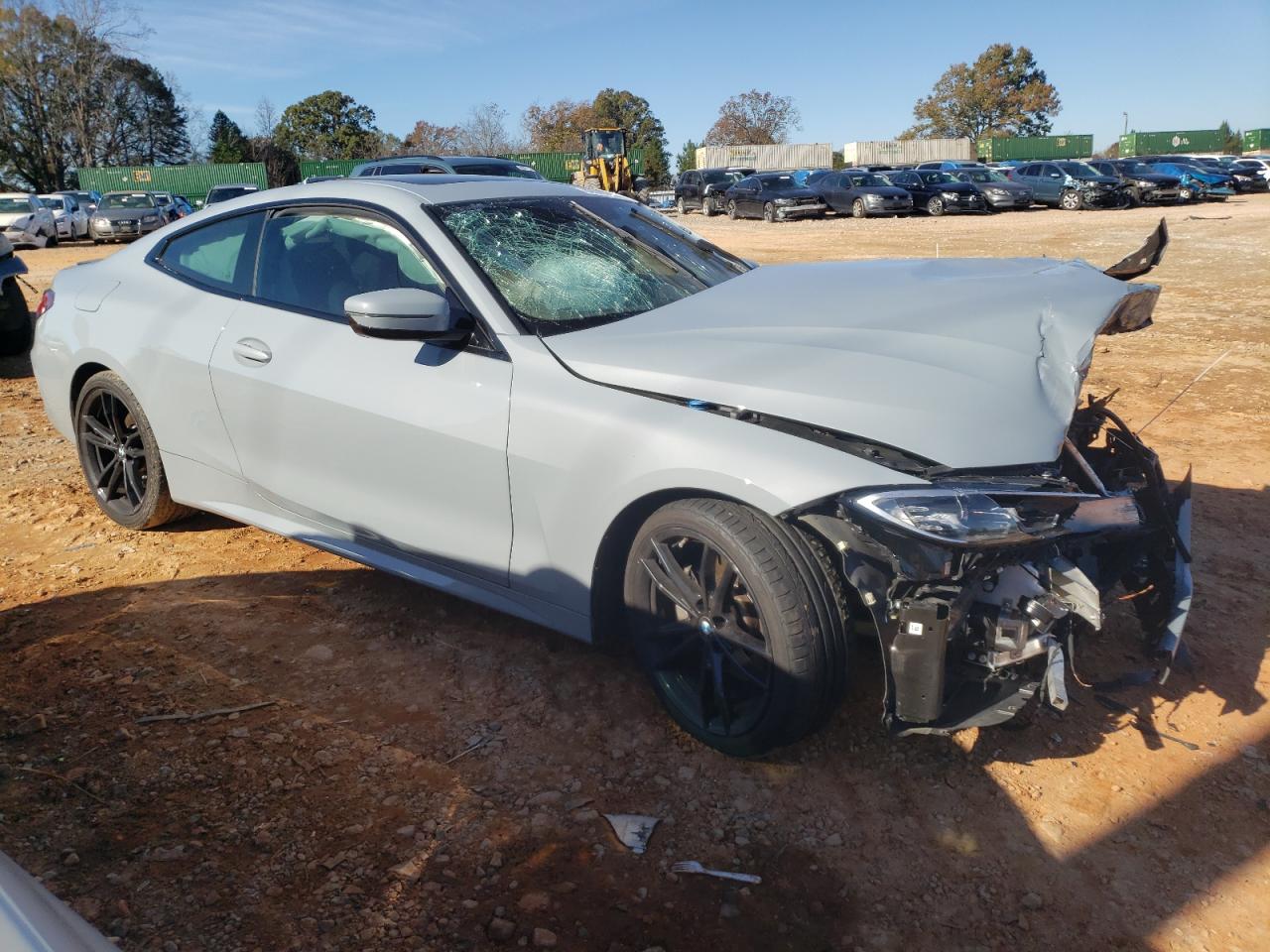 2022 BMW 4er VIN WBA53AP03NCJ69554 Copart auction photo, front end damage thumbnail 4