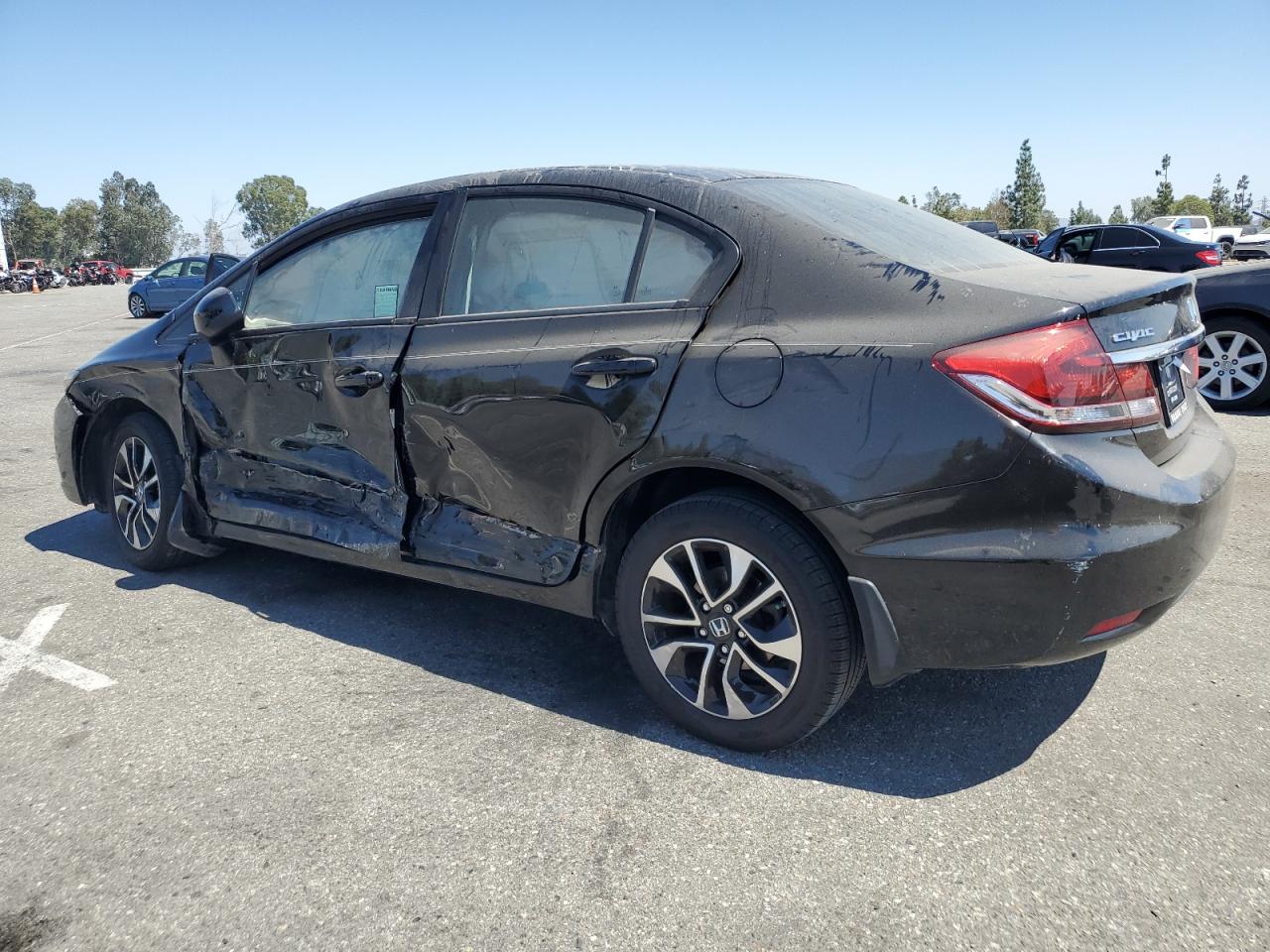 2013 Honda Civic VIN 19XFB2F87DE243993 Copart auction photo, side damage thumbnail 2