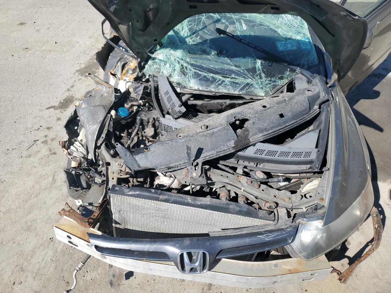 2008 Honda Civic VIN 2HGFG12828H569763 Copart auction photo, all over / rollover damage thumbnail 11