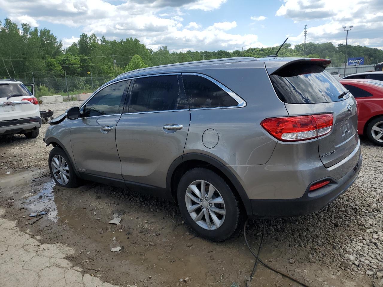 2016 KIA Sorento VIN 5XYPGDA53GG178579 Copart auction photo, front end / side damage thumbnail 2