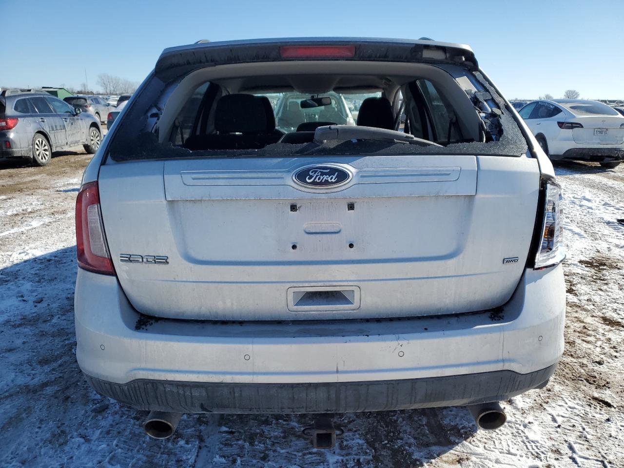 2014 Ford Edge VIN 2FMDK4GC7EBB63393 Copart auction photo, side / front end damage thumbnail 6