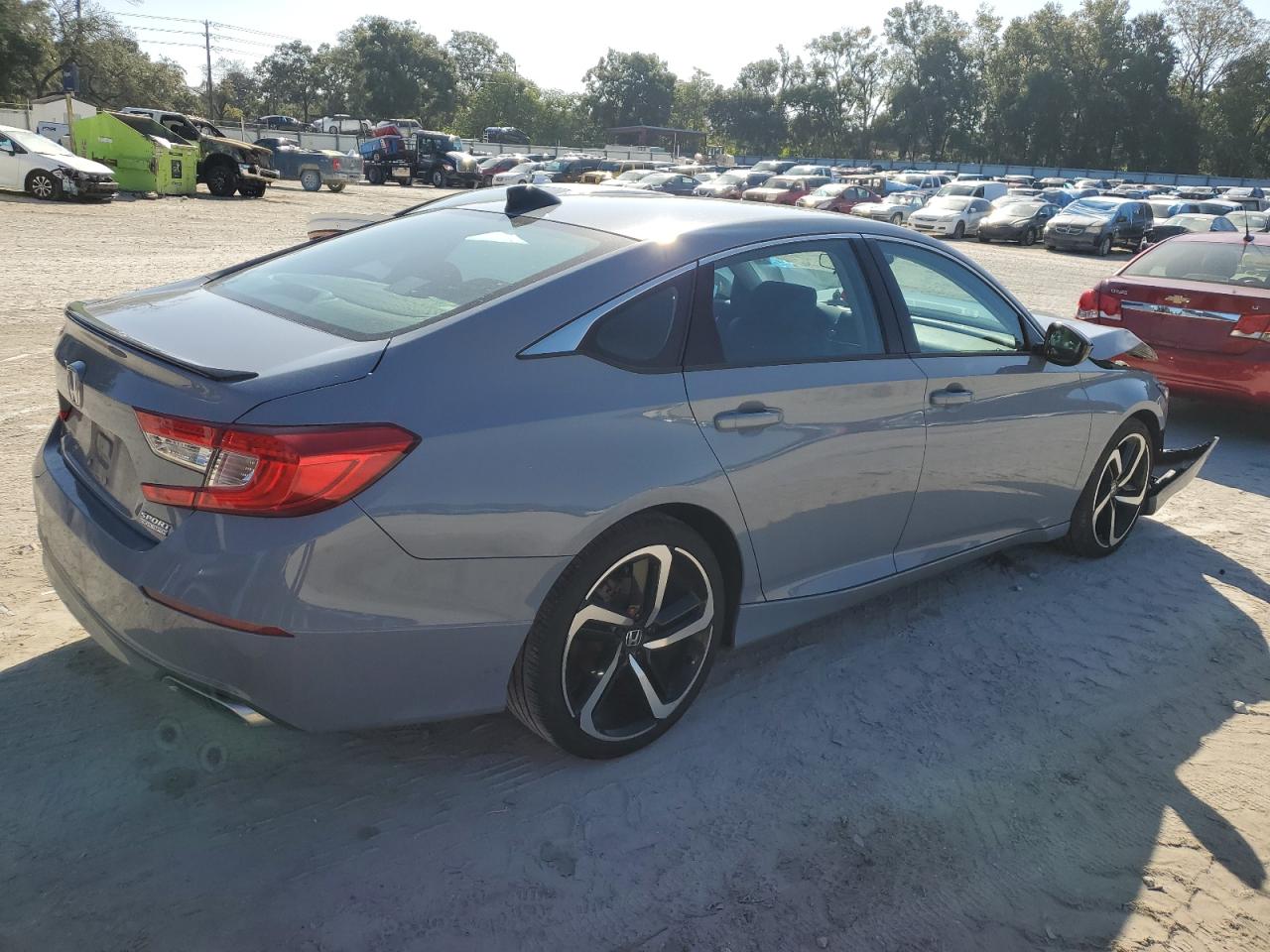 2022 Honda Accord VIN 1HGCV1F40NA064850 Copart auction photo, front end damage thumbnail 3