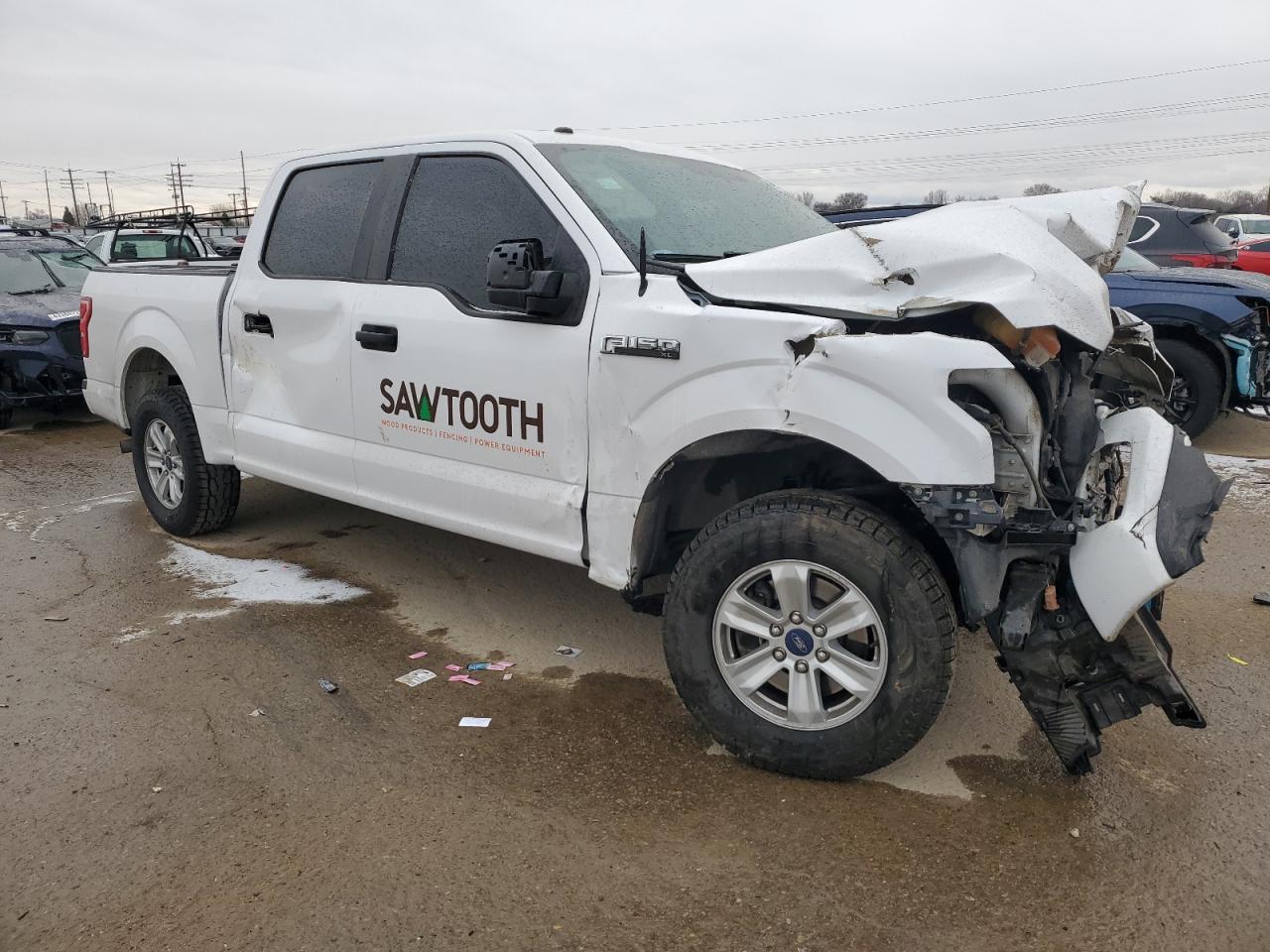 2018 Ford F-150 VIN 1FTEW1CP0JKF22619 Copart auction photo, front end / side damage thumbnail 4