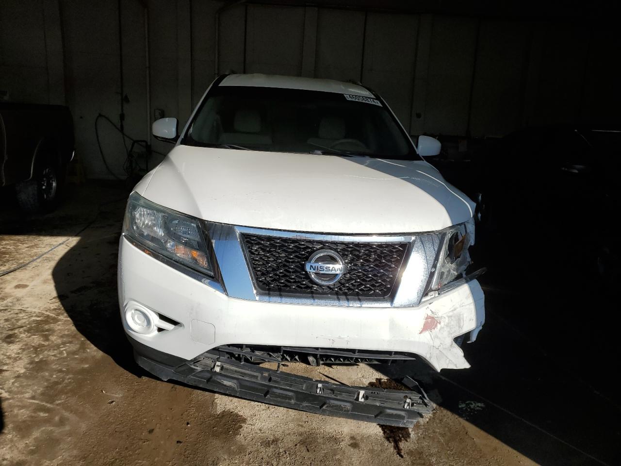 2014 Nissan Pathfinder VIN 5N1AR2MM9EC654659 Copart auction photo, front end / undercarriage damage thumbnail 5