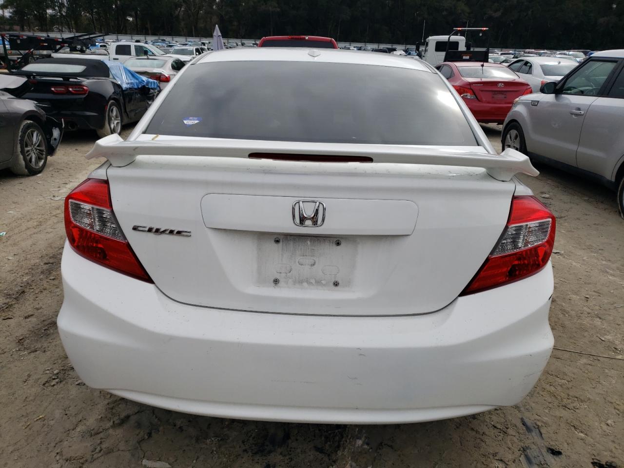 2012 Honda Civic VIN 19XFB2F90CE028351 Copart auction photo, front end / side damage thumbnail 6