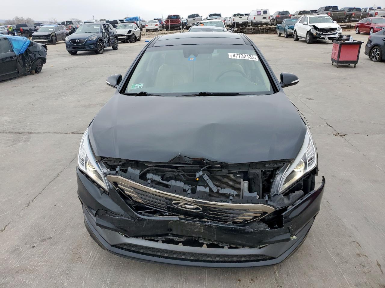 2016 Hyundai Sonata VIN 5NPE34AF5GH321147 Copart auction photo, front end damage thumbnail 5