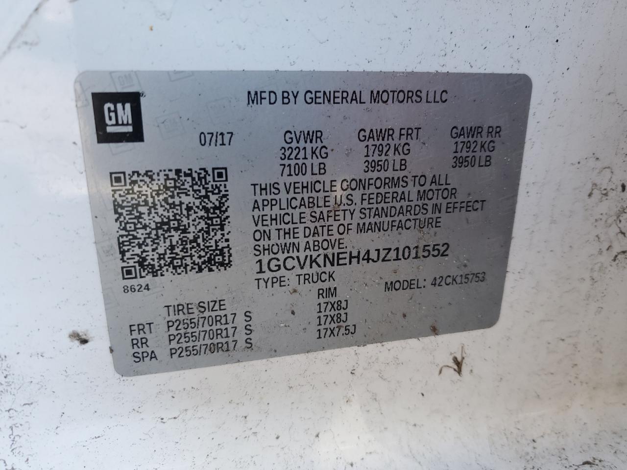 2018 Chevrolet Silverado VIN 1GCVKNEH4JZ101552 Copart auction photo, rollover damage thumbnail 12