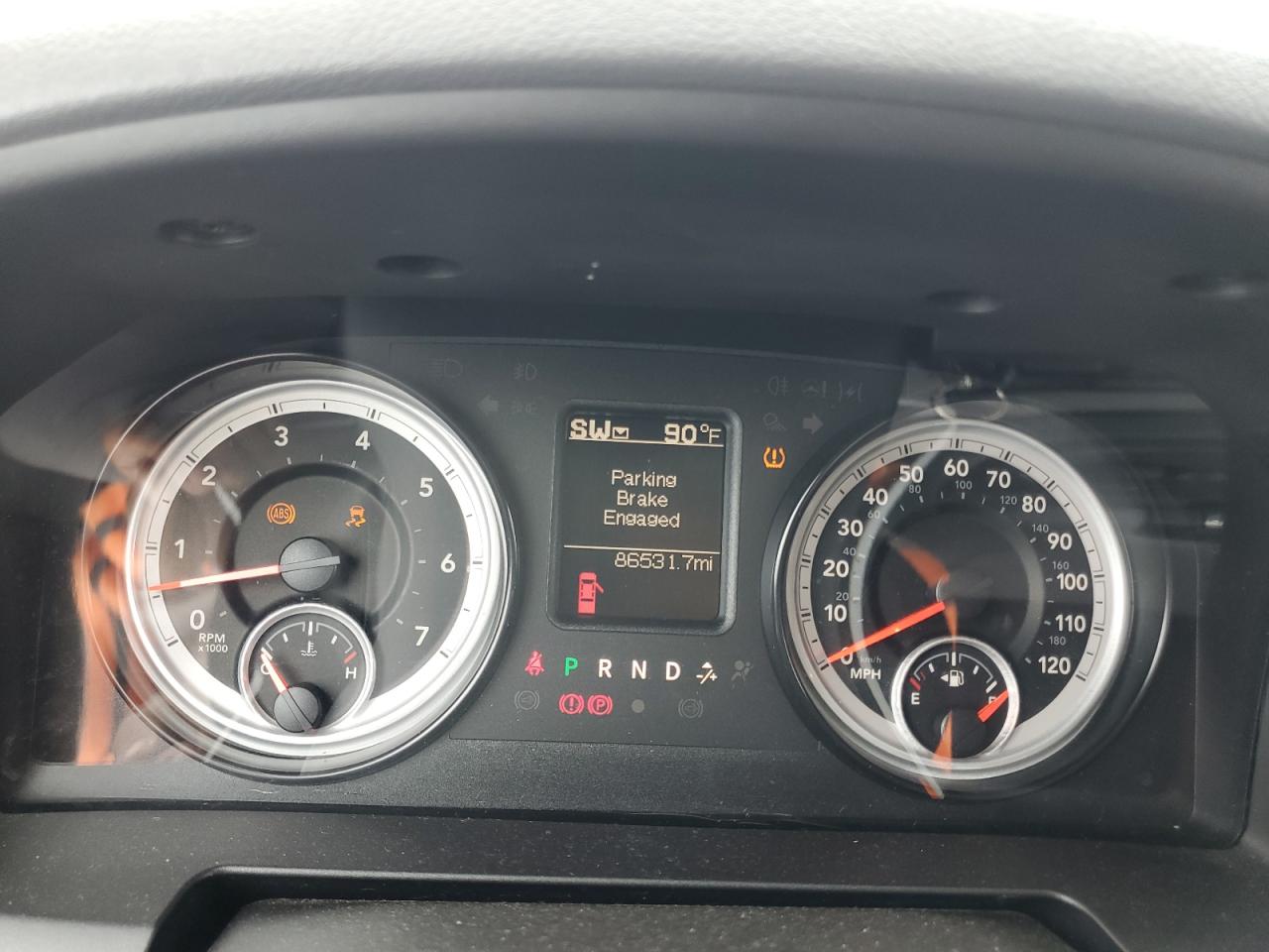 2017 RAM 1500 VIN 1C6RR7LT1HS777175 Copart auction photo, front end / side damage thumbnail 9