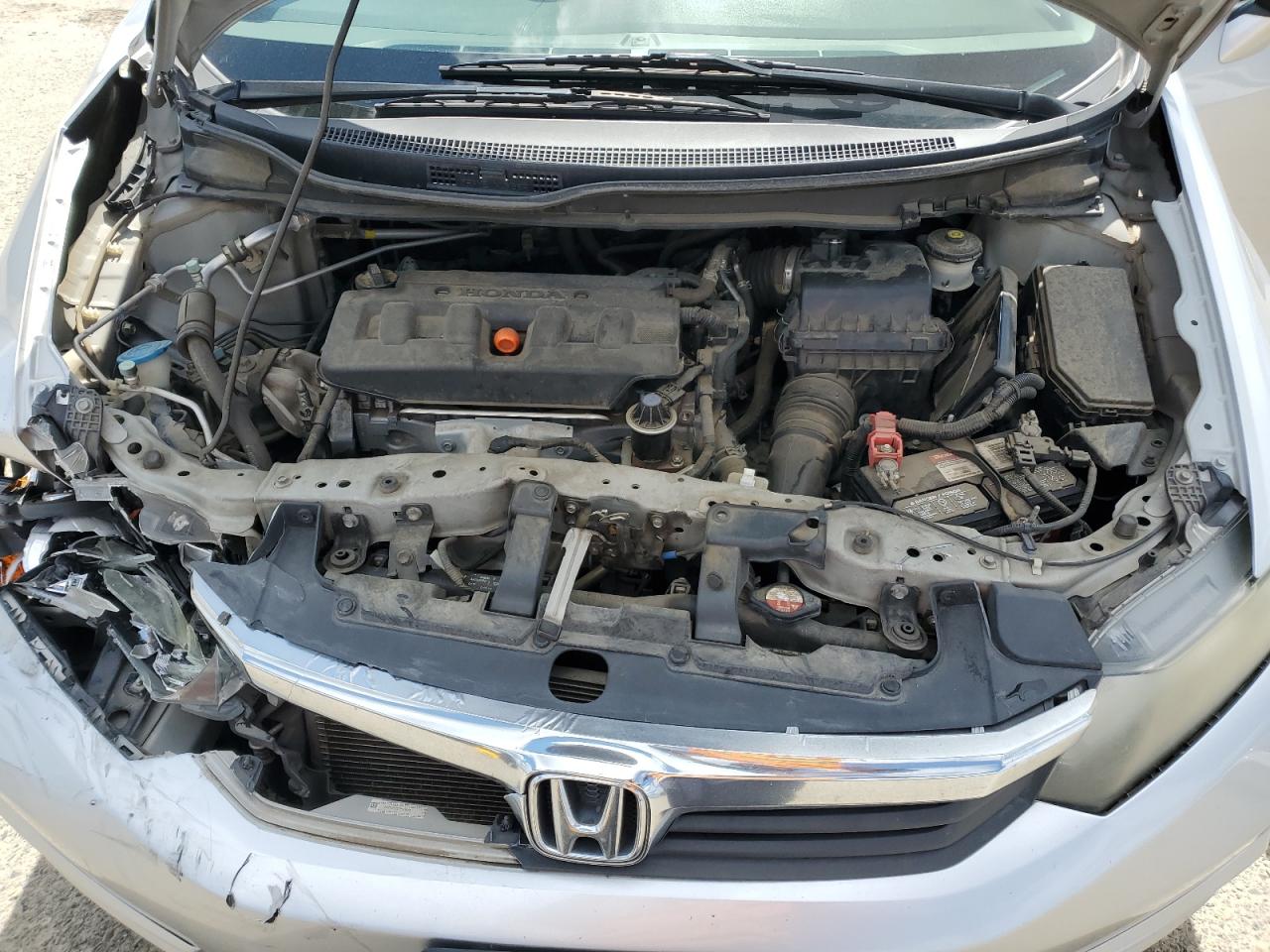 2012 Honda Civic VIN 2HGFB2F95CH589473 Copart auction photo, front end damage thumbnail 13