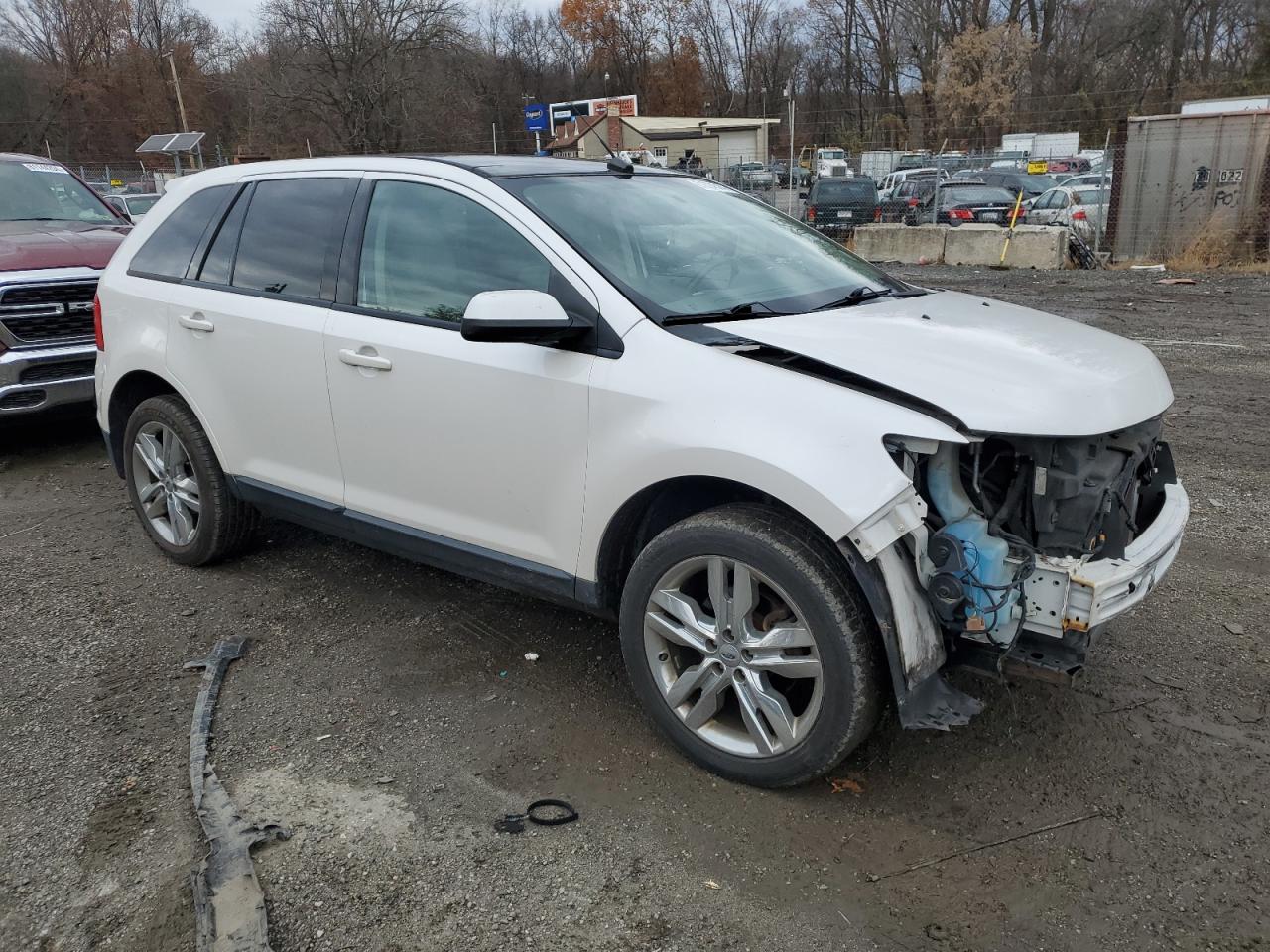 2014 Ford Edge VIN 2FMDK4JC4EBA15890 Copart auction photo, front end damage thumbnail 4
