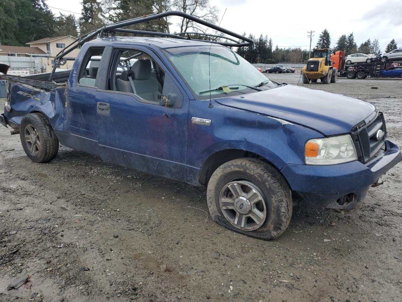 2008 Ford F-150 VIN 1FTRX12W08KD26102 Copart auction photo, rollover damage thumbnail 4