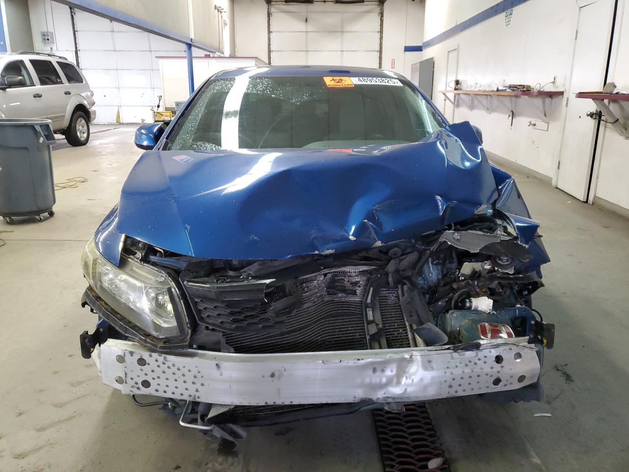 2012 Honda Civic VIN 19XFB2F52CE062935 Copart auction photo, front end / side damage thumbnail 5