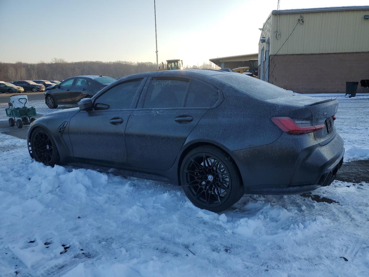 2023 BMW M3 VIN WBS43AY05PFP62243 Copart auction photo, front end / minor dent/scratches damage thumbnail 2