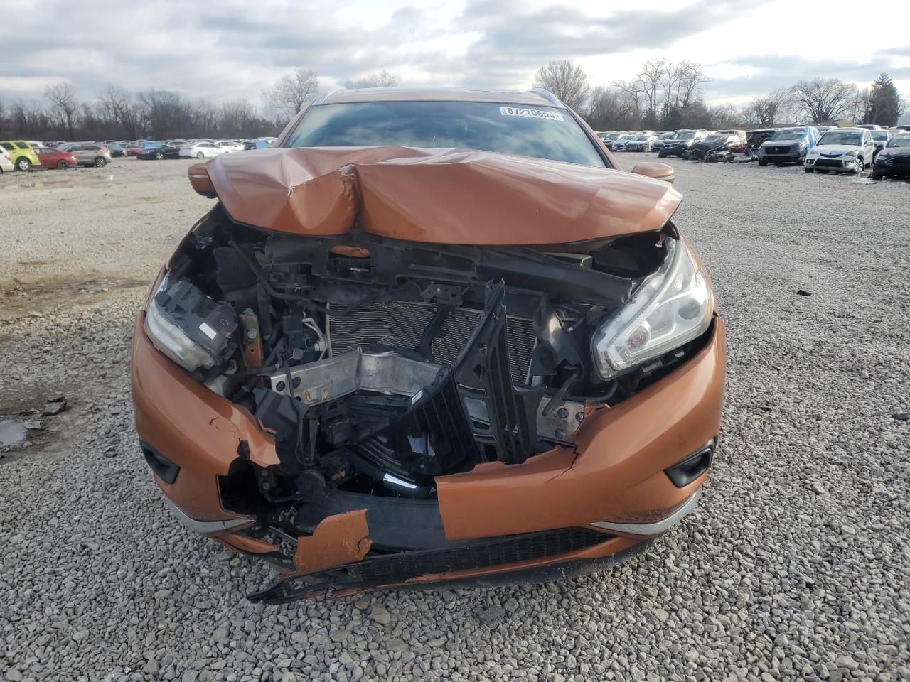 2015 Nissan Murano VIN 5N1AZ2MH6FN281766 Copart auction photo, front end damage thumbnail 5