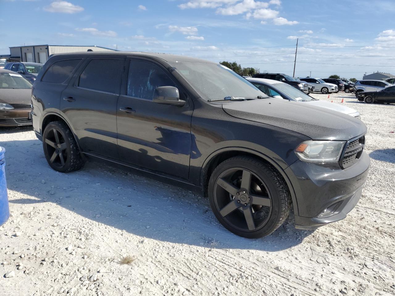 2014 Dodge Durango VIN 1C4RDHAG0EC438142 Copart auction photo, rear end / top/roof damage thumbnail 4