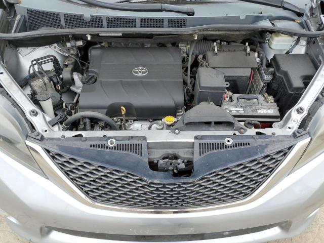 2015 Toyota Sienna VIN 5TDXK3DCXFS630130 Copart auction photo, front end / side damage thumbnail 12