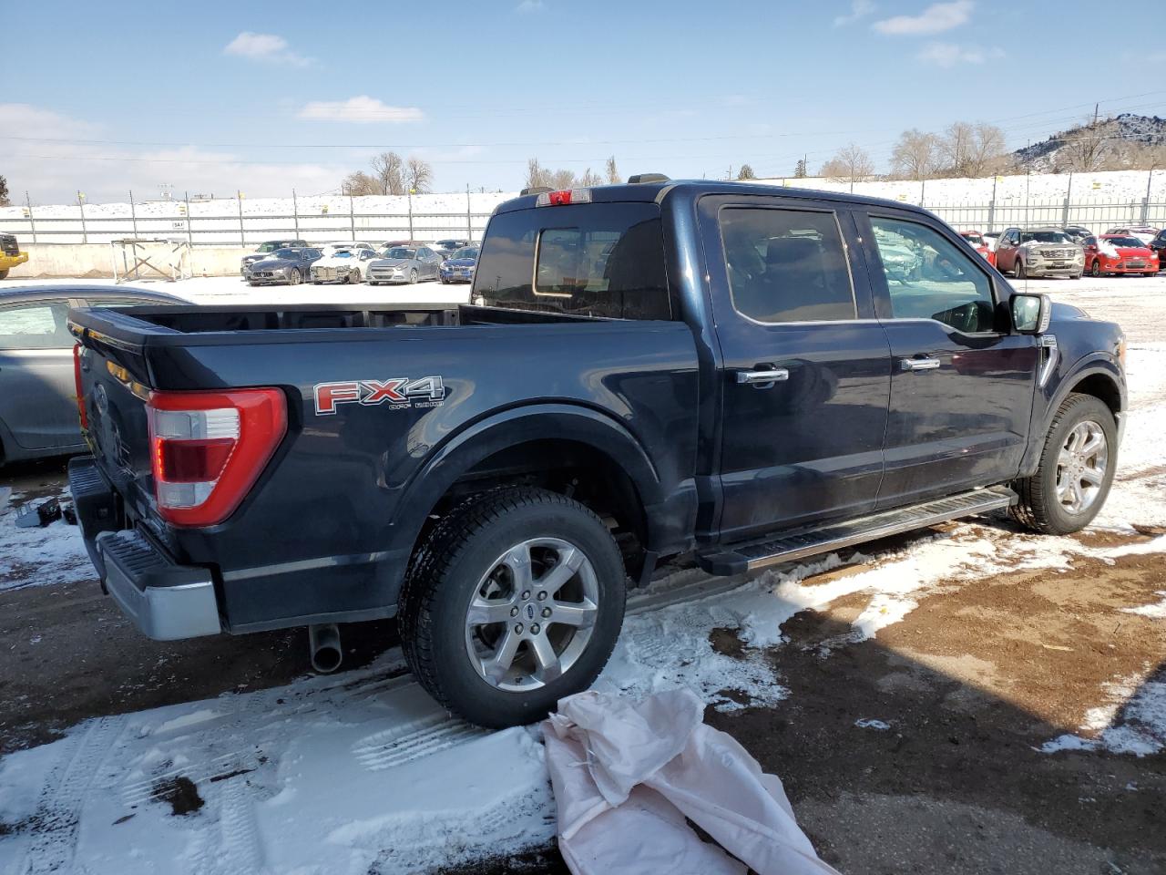 2021 Ford F-150 VIN 1FTFW1E80MFA78536 Copart auction photo, side / front end damage thumbnail 3