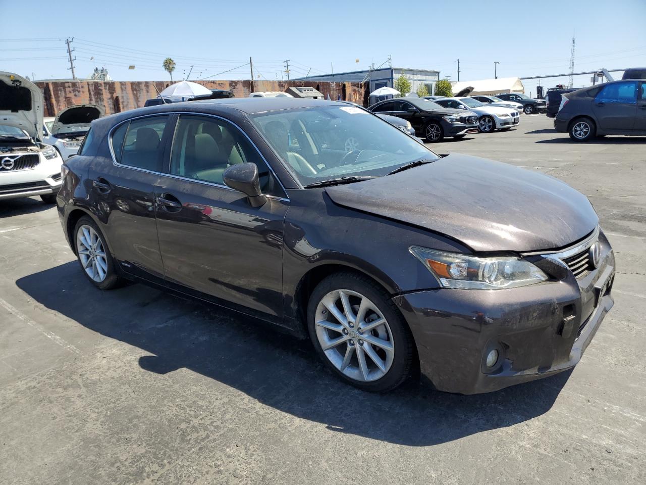 2011 Lexus CT VIN JTHKD5BH2B2039546 Copart auction photo, undercarriage / all over damage thumbnail 4