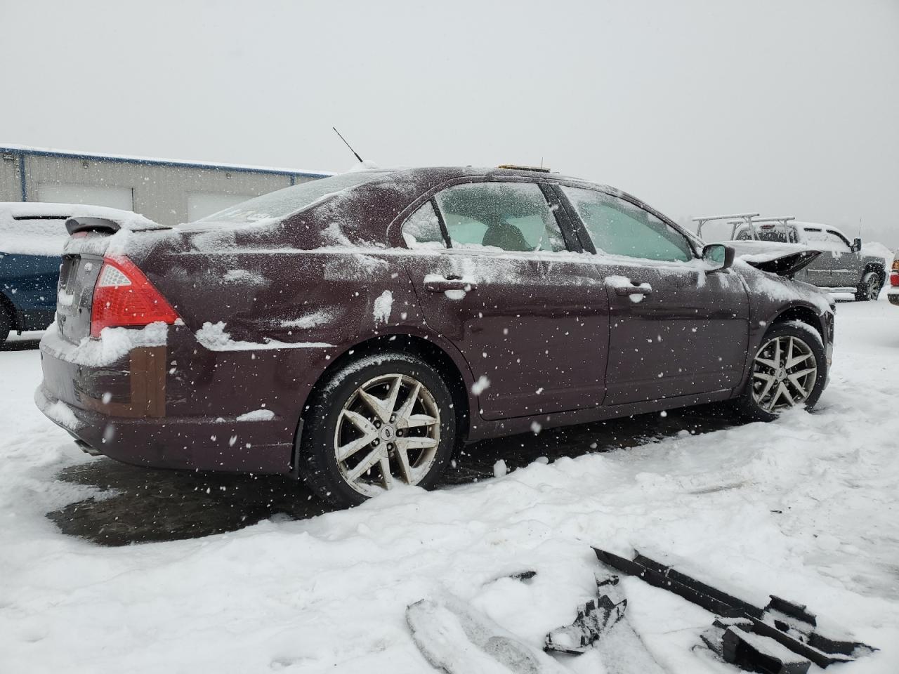 2012 Ford Fusion VIN 3FAHP0JA4CR227708 Copart auction photo, front end / rear end damage thumbnail 3