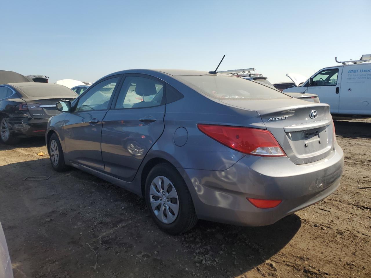 2016 Hyundai Accent VIN KMHCT4AE6GU064144 Copart auction photo, all over damage thumbnail 2
