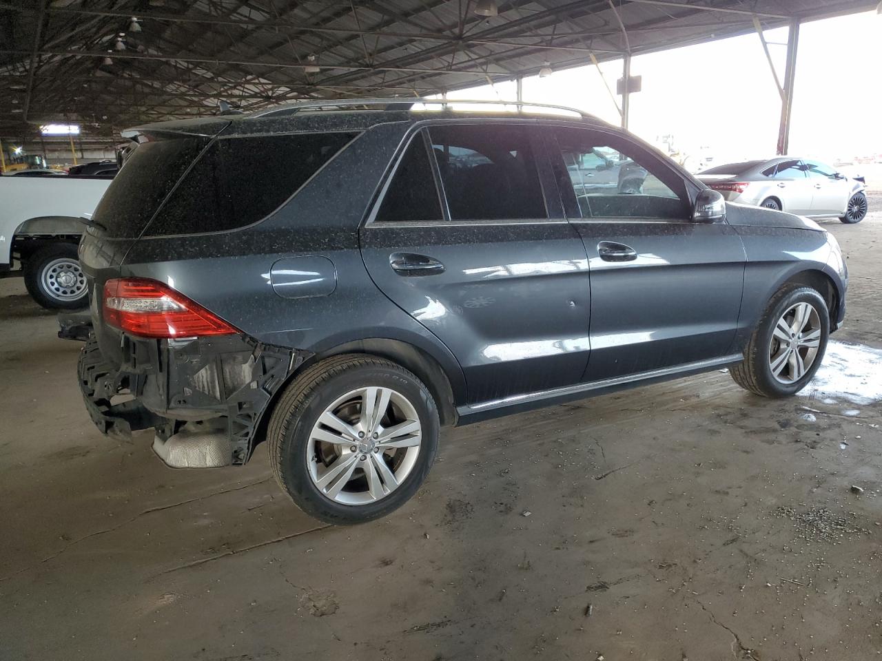 2014 Mercedes-Benz M-klasse VIN 4JGDA5JB9EA292479 Copart auction photo, rear end damage thumbnail 3