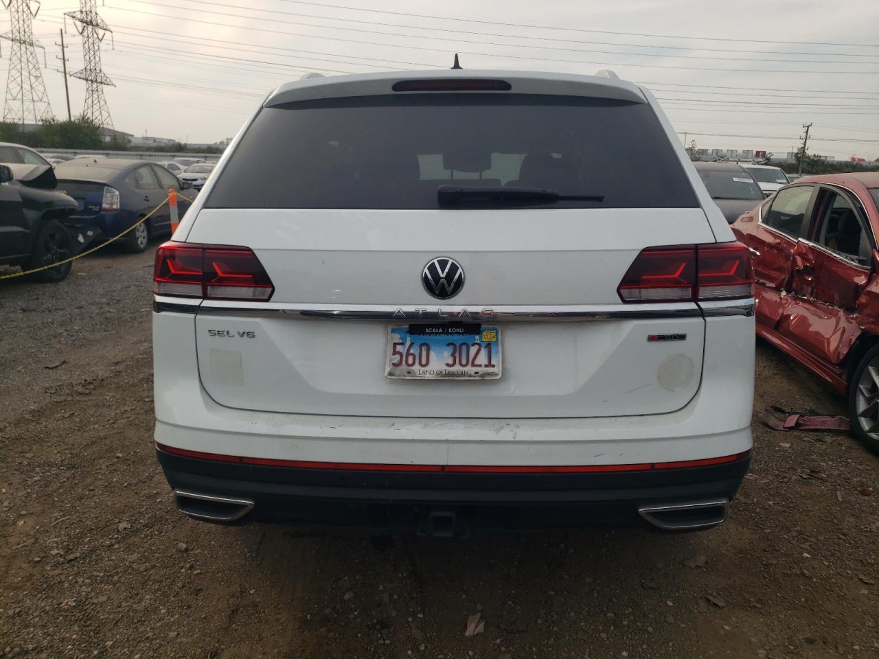 2021 Volkswagen Atlas VIN 1V2BR2CA8MC532212 Copart auction photo, front end damage thumbnail 6