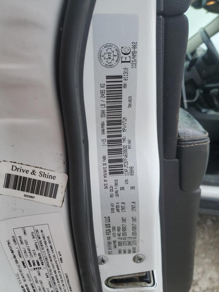 2015 Jeep Grand Cherokee VIN 1C4PJMCB7FW639692 Copart auction photo, front end damage thumbnail 13