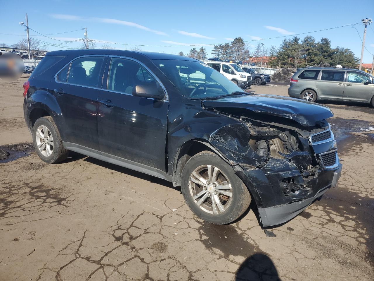 2014 Chevrolet Equinox VIN 2GNFLEEK1E6297813 Copart auction photo, front end damage thumbnail 4