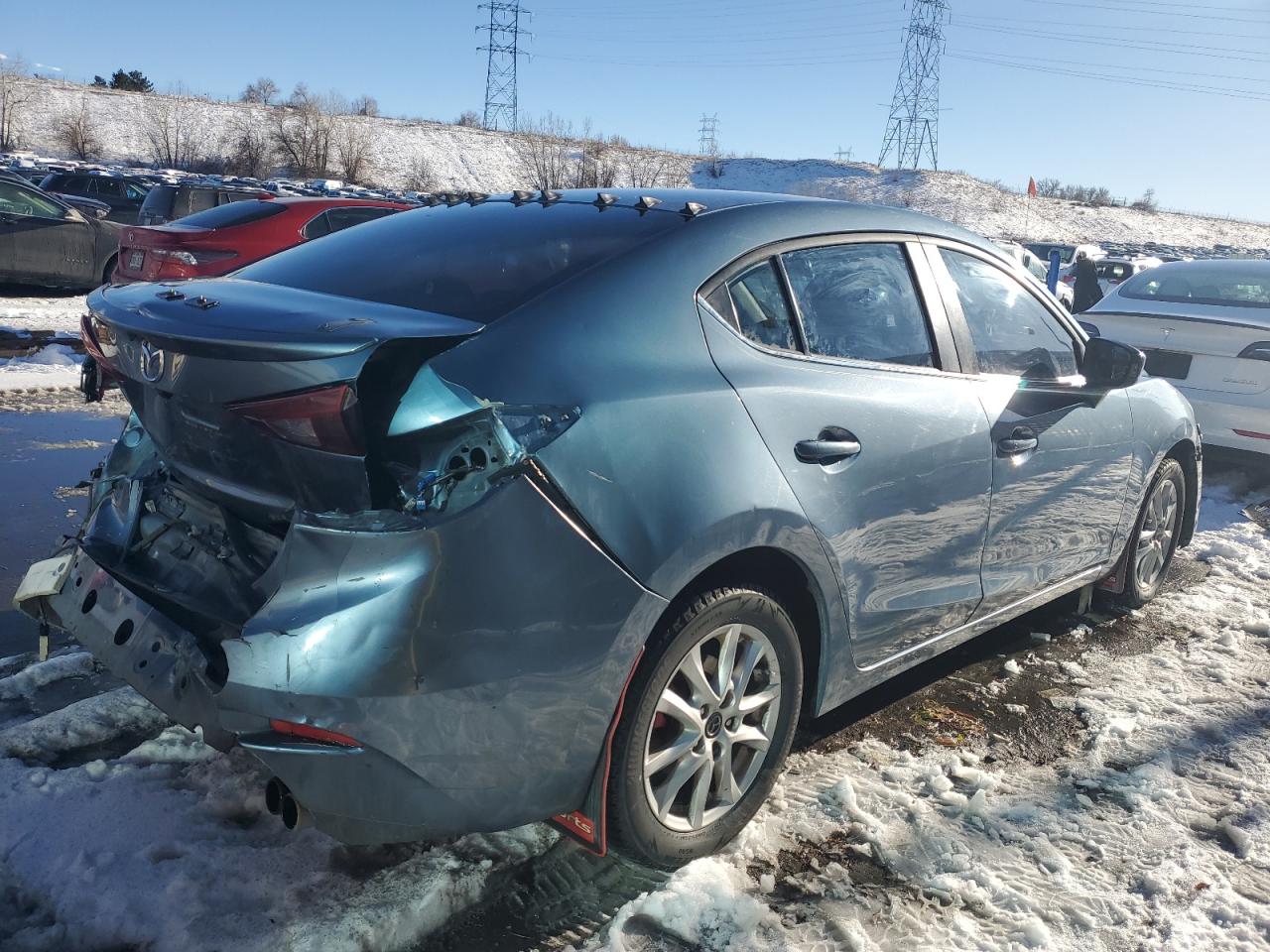 2014 Mazda 3 VIN JM1BM1V75E1149112 Copart auction photo, rear end / front end damage thumbnail 3