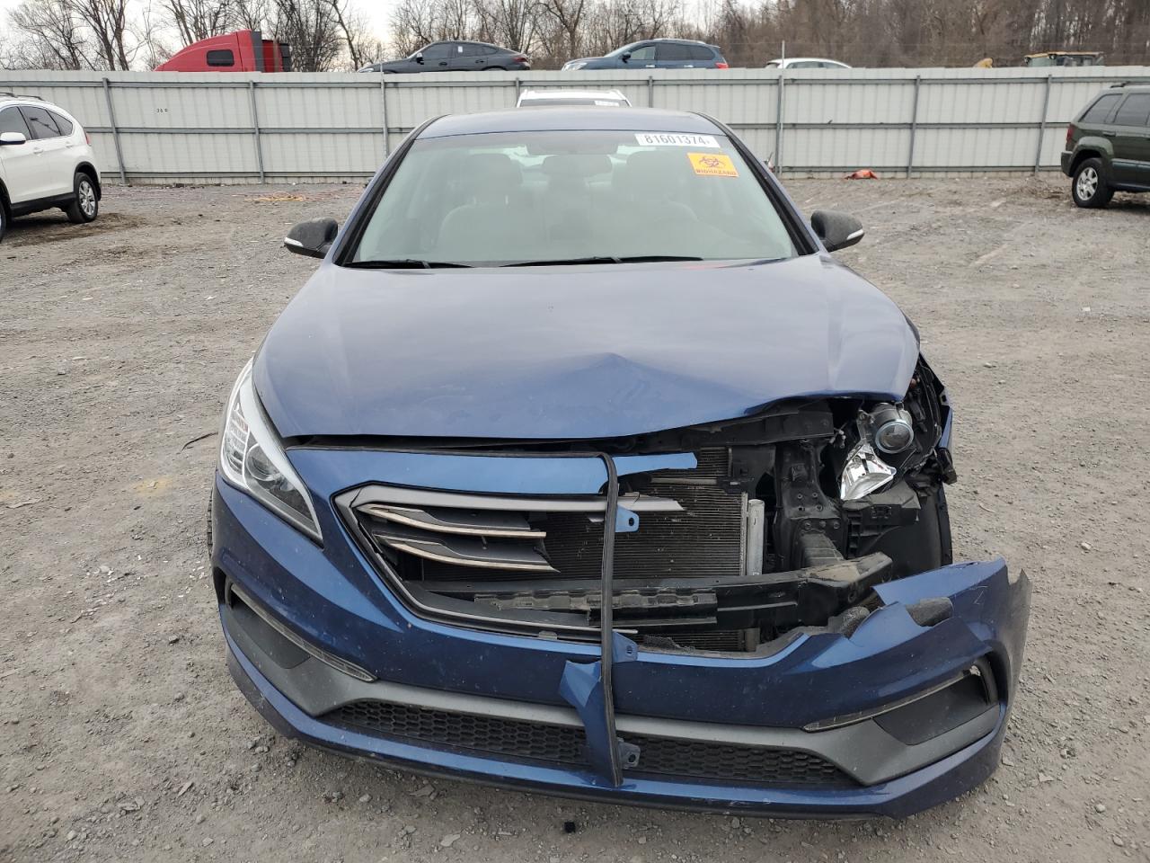 2017 Hyundai Sonata VIN 5NPE34AF3HH457908 Copart auction photo, front end / undercarriage damage thumbnail 5