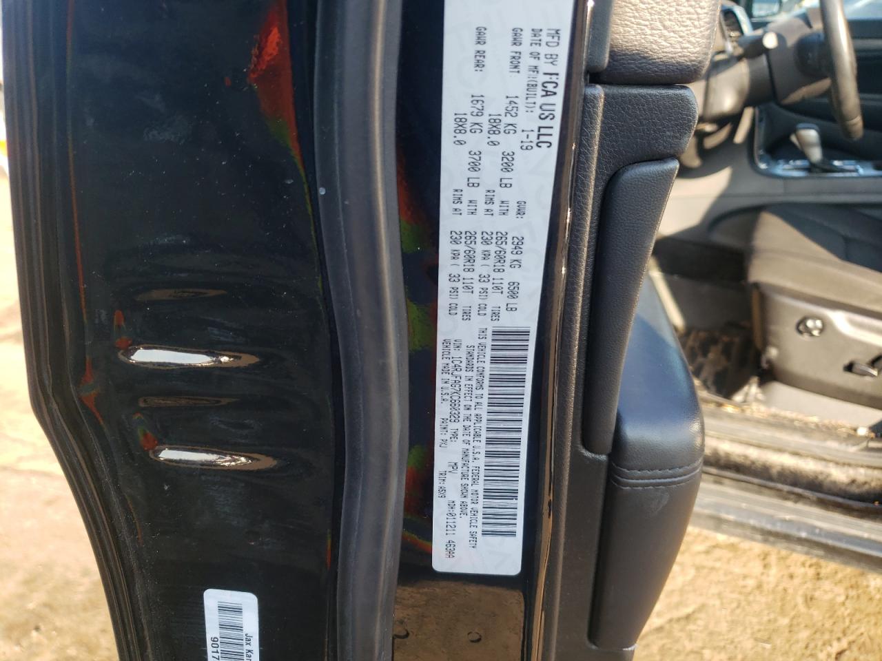 2019 Jeep Grand Cherokee VIN 1C4RJFAG7KC660329 Copart auction photo, front end damage thumbnail 12