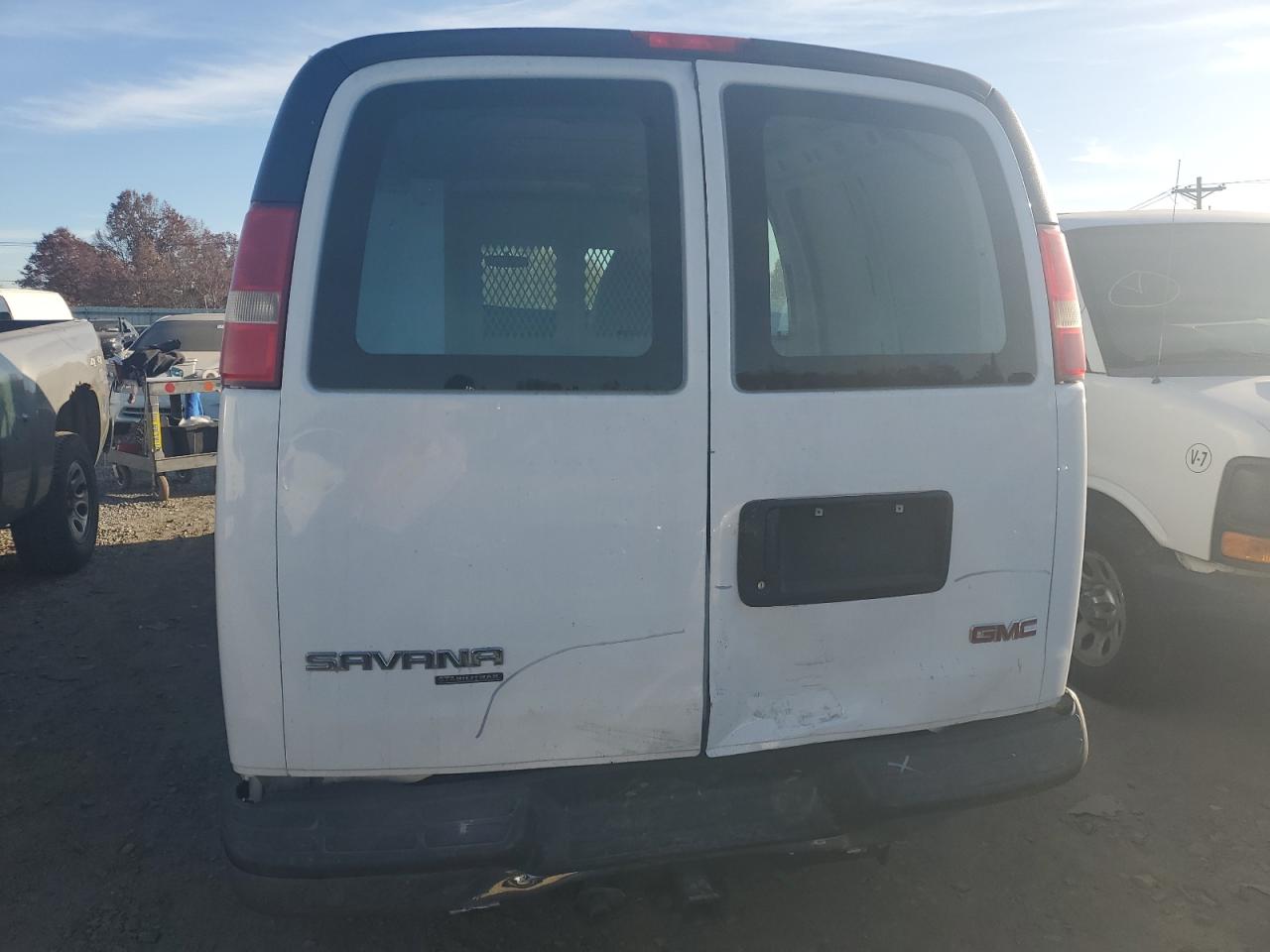 2014 GMC Savana VIN 1GTW7FCG1E1172914 Copart auction photo, rear end damage thumbnail 6