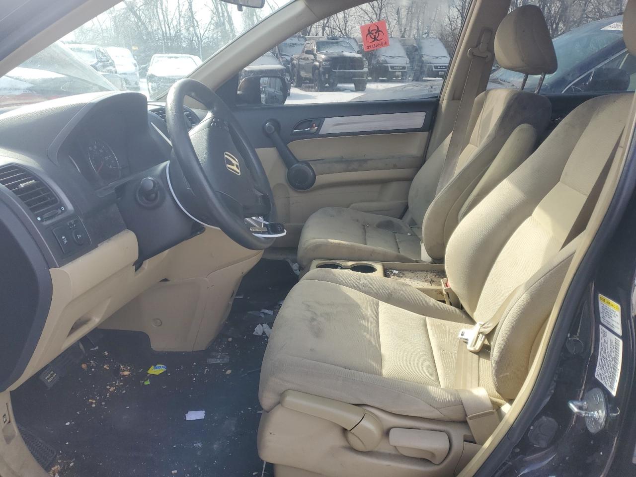 2010 Honda CR-V VIN 5J6RE4H30AL077945 Copart auction photo, front end / side damage thumbnail 7