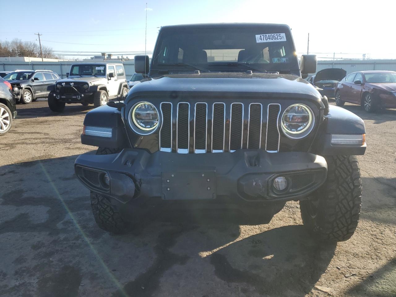 2021 Jeep Wrangler VIN 1C4HJXEN6MW589264 Copart auction photo, front end damage thumbnail 5