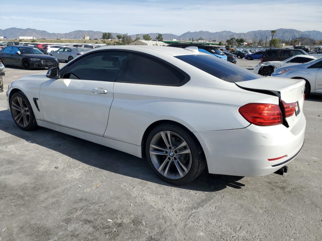 2015 BMW 4er VIN WBA3N3C53FK234442 Copart auction photo, rear end / front end damage thumbnail 2