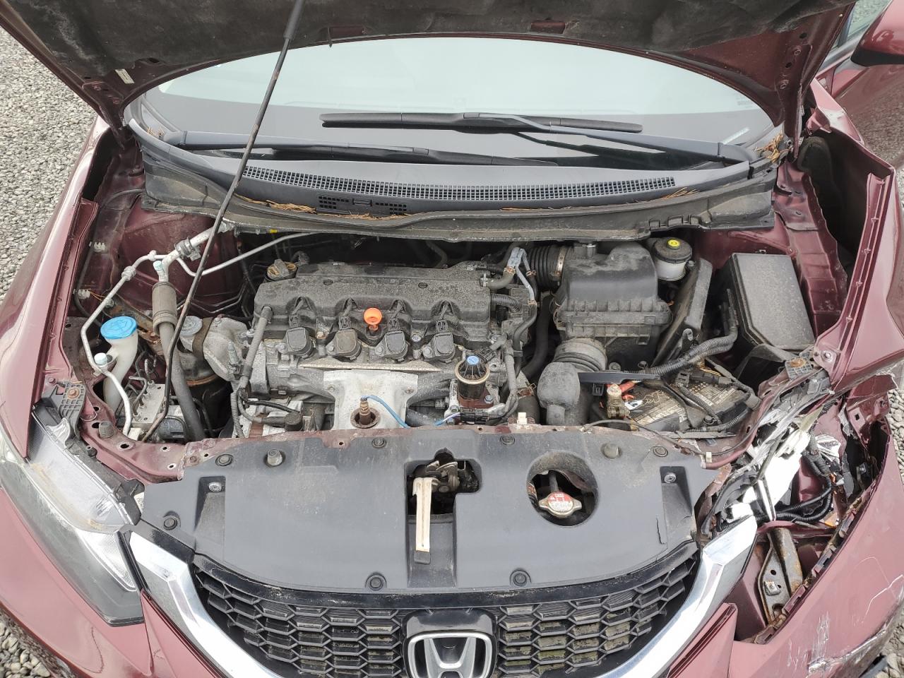 2013 Honda Civic VIN 19XFB2F84DE276966 Copart auction photo, front end damage thumbnail 13