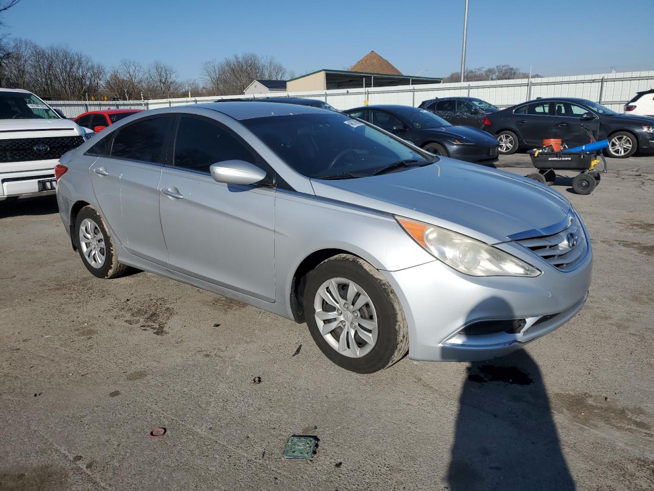 2011 Hyundai Sonata VIN 5NPEB4AC9BH285285 Copart auction photo, rear end / front end damage thumbnail 4