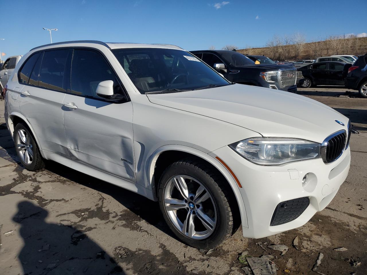 2014 BMW X5 VIN 5UXKR0C56E0H16559 Copart auction photo, side damage thumbnail 4