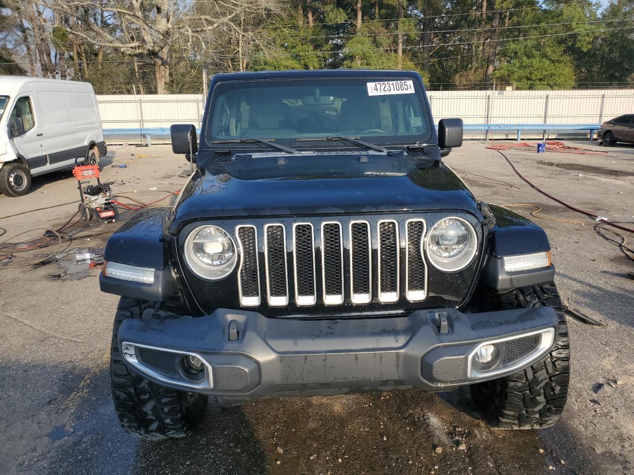 2018 Jeep Wrangler VIN 1C4HJXEN1JW225667 Copart auction photo, front end damage thumbnail 5