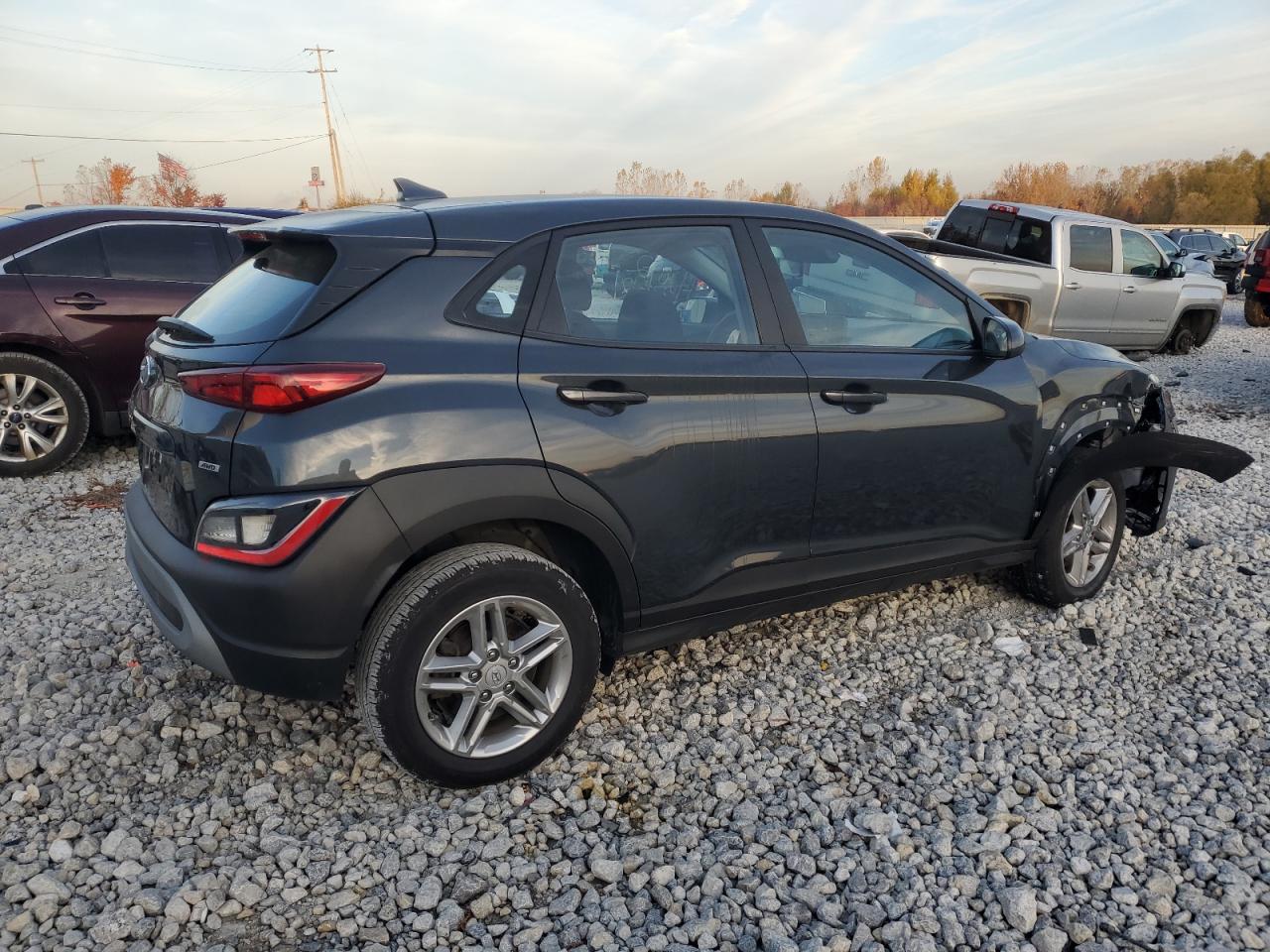 2022 Hyundai Kona VIN KM8K2CAB2NU901659 Copart auction photo, front end / rear end damage thumbnail 3