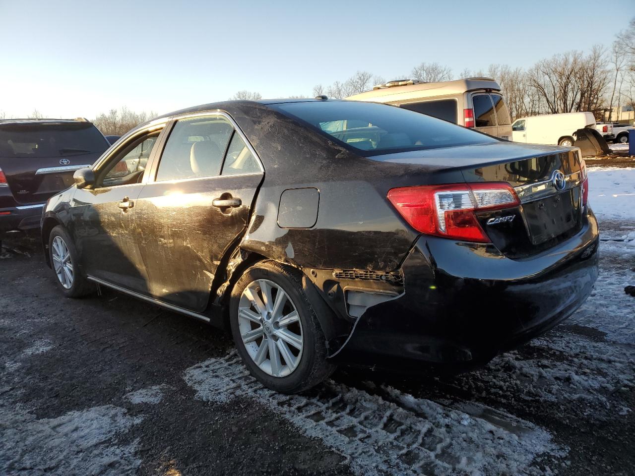 2012 Toyota Camry VIN 4T1BD1FKXCU007252 Copart auction photo, side / rear end damage thumbnail 2